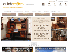 Tablet Screenshot of dutchcrafters.com